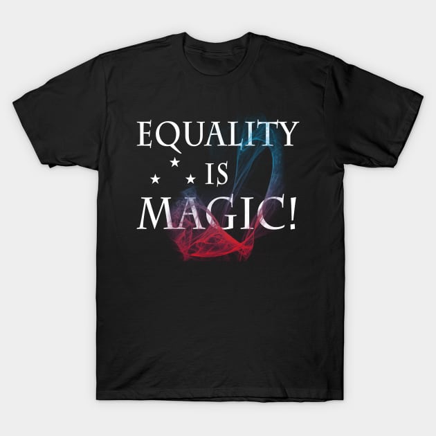 Equality Is Magic - Equal Rights LGBTQ Ally Unity Pride Feminist T-Shirt by Otis Patrick